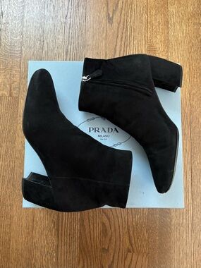 Prada Suede Ankle Boots